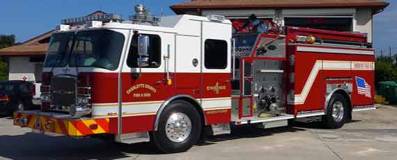 Charlotte County Emergency Services, FL – Genset: SPS ER 6kW – E-One (Cyclone 2 - Custom Pumper)
